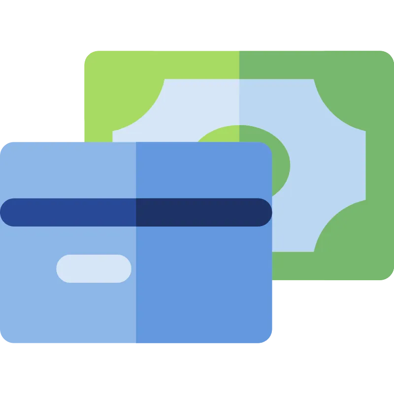 Icons showing multiple payment methods